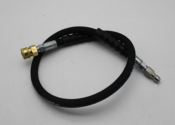 Quality 3/8" X 25ft 3000 PSI Pressure Washer Hose With Quick Coupler Socket X Plug for sale