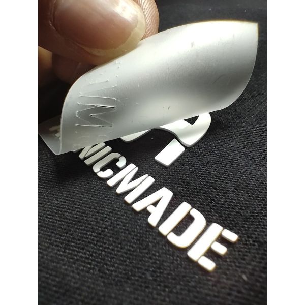 TPU Rubber Silicone Heat Transfer Logo Embossed Garment Iron On Logo Transfers