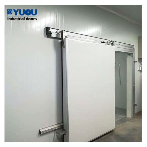 Steel Freezer Room Door Automatic Double 220V Cold Storage 45℃