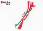 Colorful Pet Toys Cotton Rope Material 4 x 22cm Size For Bite Training