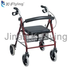 China Lightweight Flexiable Medical Rehabilitation Equipment Elderly Walking Aid Rollator on sale