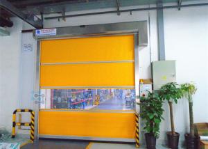 China Blue Yellow PVC Interior Door , Industrial Workshop Doors wholesale