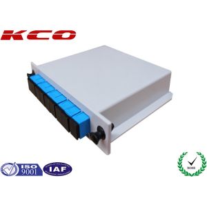 China Planar Lightwave Circuit PLC Optical Splitter FC APC Adapter , Single Mode Fiber Splitter 1x8 wholesale