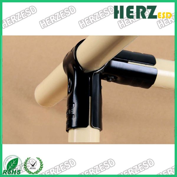 Full Set Metal Pipe Joints Zine Coated Wall Thickness 0.8-2mm For 28mm Metal Lean Pipe