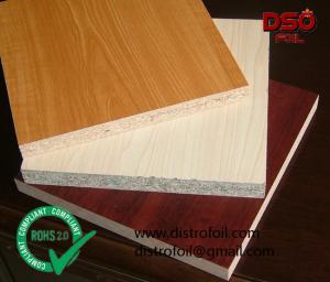 China Wood grain heat transfer film for MDF door on sale