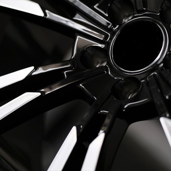 Titanium Machine Face Gloss black''forged wheels for Audi Q7