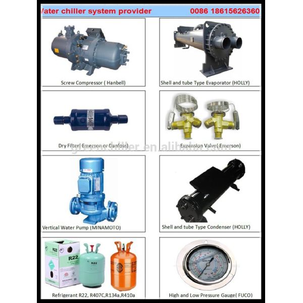 130ton Industrial Water Cooled Wide Application Screw Chiller