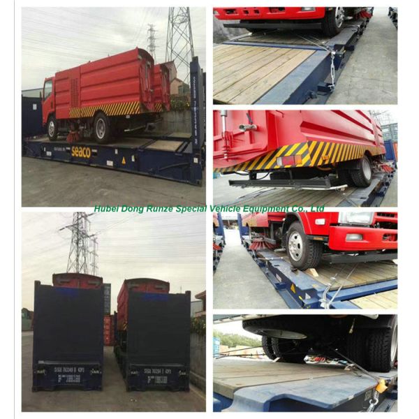 JMC 4X2 Vacuum Road Sweeper Truck , Street Cleaner Truck With High Pressure Water