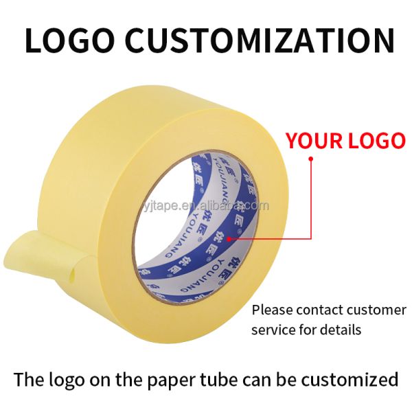 Automotive Body Shop Crepe Painters Masking Tape With 120 Degree Temperature Resistance