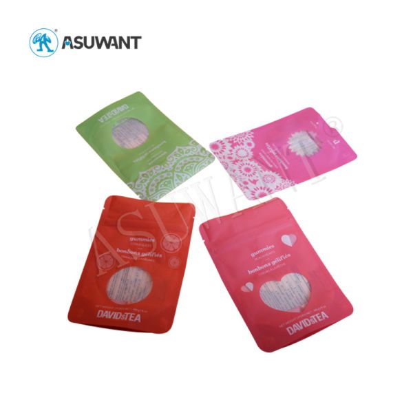 Durable Stand Up Mylar Food Bags Laminated Material Plastic Aluminum Foil Dried Nuts