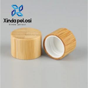China Bamboo Wooden Essential Oil Bottle Cap With Drops Plug For Essential Oil Packaging on sale