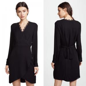 China V Neck Long Sleeve Lady Dress New Design wholesale