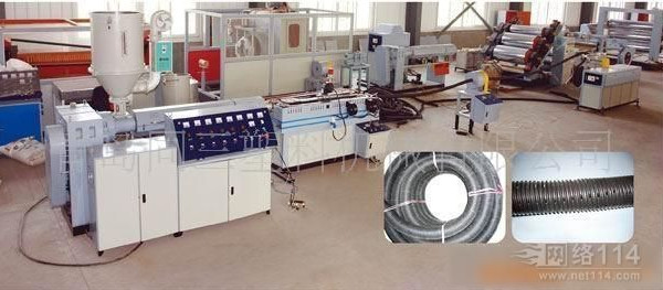 Auto Plastic Pipe Extrusion Line for pe Corrugated Optic Duct Cable Protection Sleeve Pipe