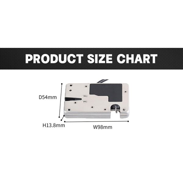 Automatic Electric Cabinet Magnetic Lock Remote Control 12V Stainless Steel