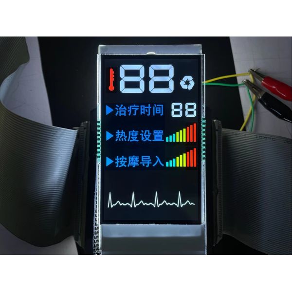 Wholesale Price VA Segment LCD Display Color PIN Control Screen White Backlight For Massager