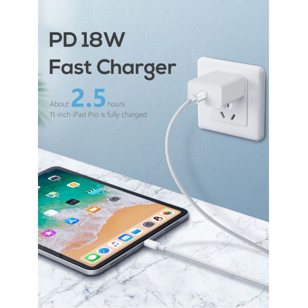 Phone Electric Usb C 18w 20w 9v Usb PD Wall Charger