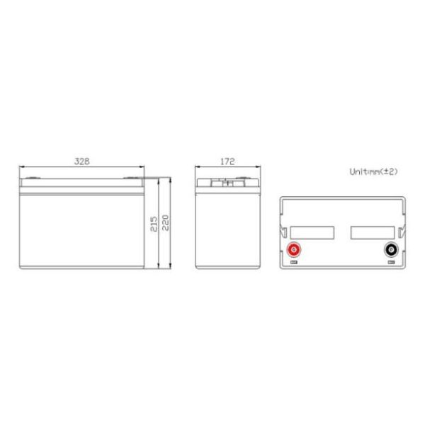 Waterproof RV Motorhome Lithium Battery 12.8V 100AH LiFePO4 Battery With BMS