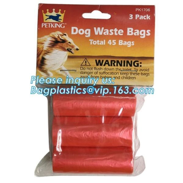 Pet product house shape dog waste bags with dispenser and leash clip, Pet Waste Bag Removal Disposal Heavy Duty Earth Fr