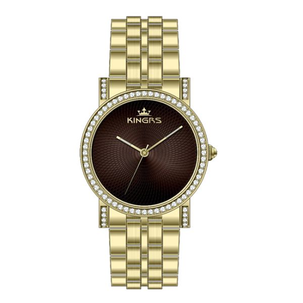 Custom Logo Gold Ladies Watches , Ladies Wrist Watches 36.0mm