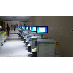 Computer Medication Carts For Hospital Workstation Trolley Electrically