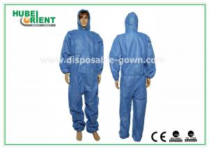 China 55g/m2 Nonwoven SMS Disposable Medical Coveralls wholesale
