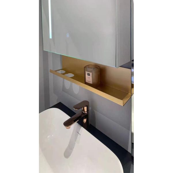 750mm Length Aluminum Wall Mounted L Floating Shelves For Bathroom