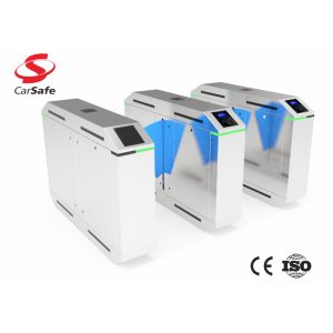 China Slim Automatic Turnstile Gate Glass Arms Durable Flap Barrier Turnstile on sale