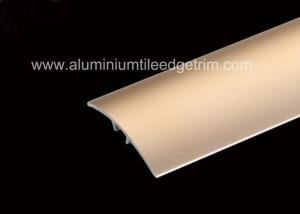 China Brass Aluminium Floor Trims , Laminate Door Strip Bar With Satin Surface wholesale