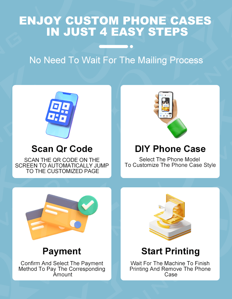 New Arrival Self Service Diy Phone Case Printer Vending Machine Automatic Smart Phone Case Printing Vending Machine