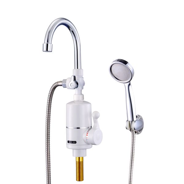 SS Electric Heating Water 360 Degree Rotating Kitchen Faucet 2000W 3000W
