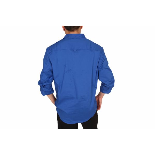 Solid Color Business Men'S Casual Stretch Shirts 59% Cotton 35% Nylon