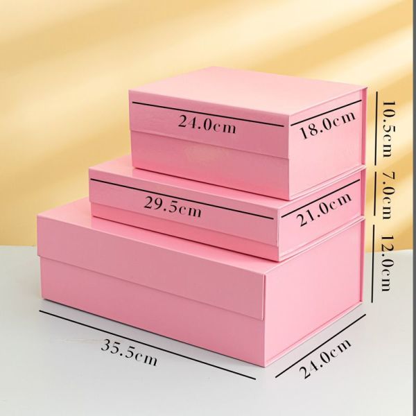 Foldable Rigid Cardboard Box With Magnetic Closure Paper Gift Box For Watch Wedding Party