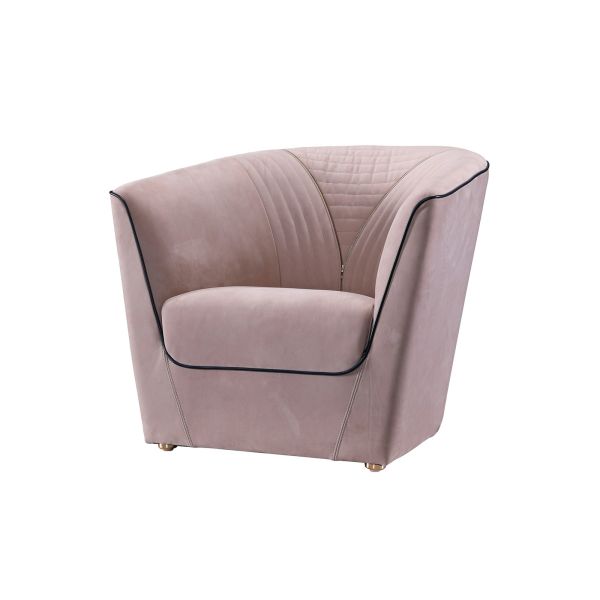 Light luxury design furniture of fashion sofas by Leather upholstered with glossy painting wood frame