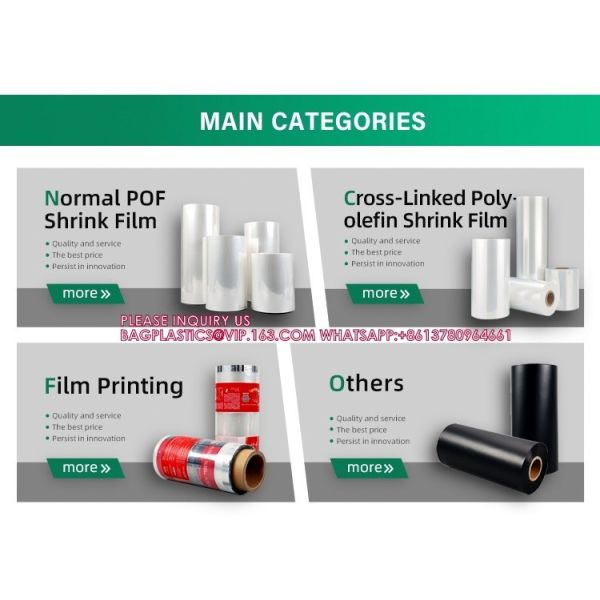 POF Heat Shrink Film /Skin Film Packing Material pof heat polyolefin plastic shrink film POF Shrink Film Roll