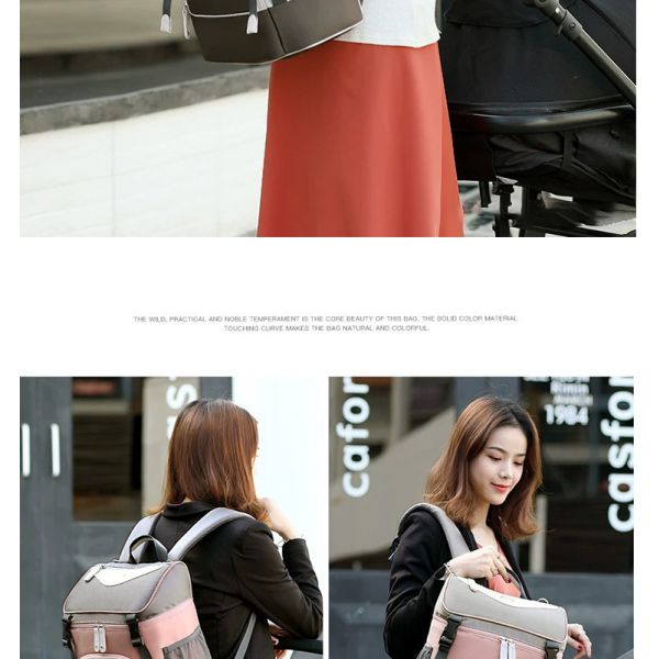 ISO9001 Softback Multifunction Travel Diaper Bag Backpack Water Resistant