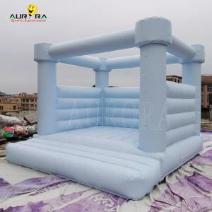 China Commercial Blue Wedding Inflatable Bounce House Bouncing Castle For Kids Adults wholesale