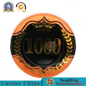 China Two - Tone Sticker UV RFID Casino Chips High Transmittance Acrylic Material 14g wholesale