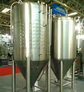 China Pub / Beer Bar Large Home Brewing Systems Beer Fermentation Tank Jacketed Conical wholesale