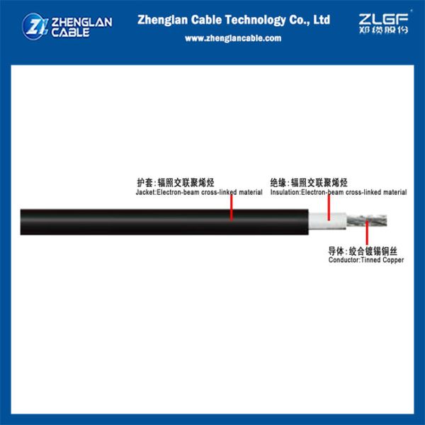 XLPO Black Photovoltaic Solar Cable 4mm2 AC1KV / DC1.5KV 200M / ROLL H1Z2Z2-K