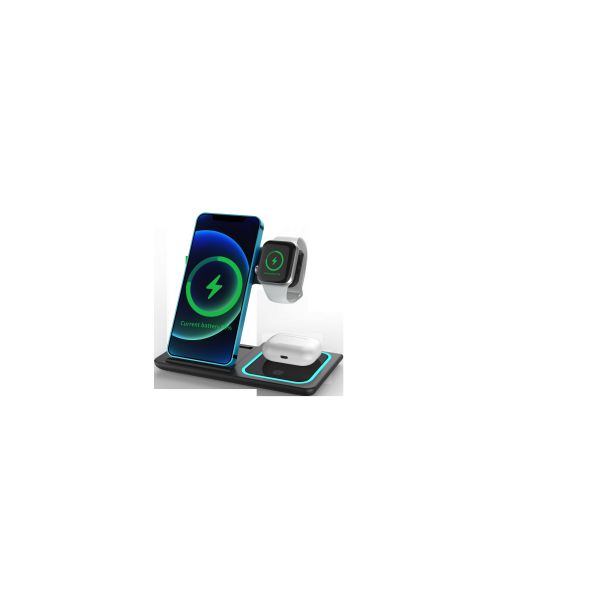 FCC Foldable Apple 3 In 1 Wireless Charging Stand