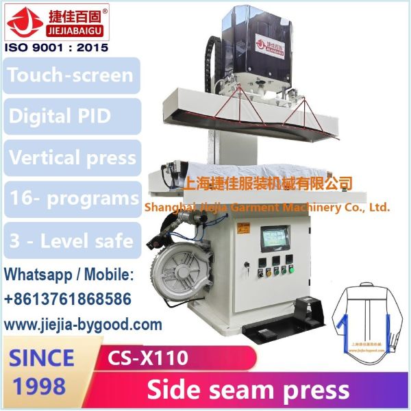 220V Electric Vertical High Pressure Shirt Pressing Machine For Collar Cuff Press