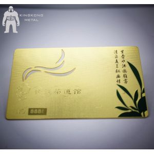 China High Quality Customized Personalized Metal Membership Card With Number wholesale