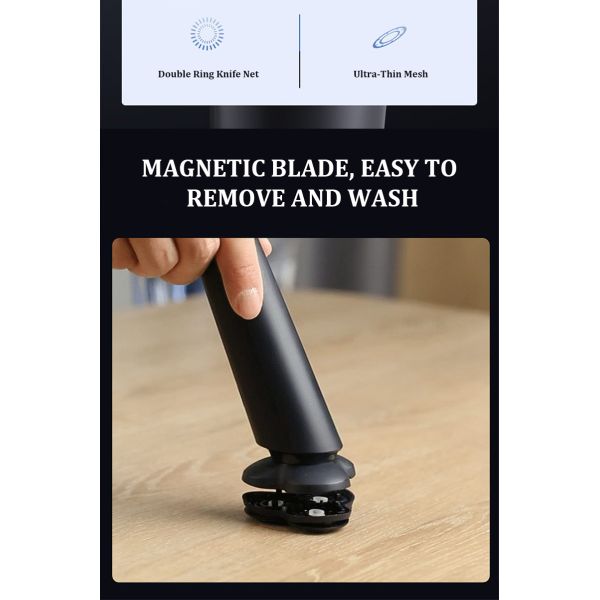 Men 3D Rotary Beard Cordless Electric Shavers USB Rechargeable Razor With Pop Up Beard Trimmer