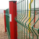 Powder Coated / Galvanized Wire Mesh Fence Panels 3D Curved Easily Assembled
