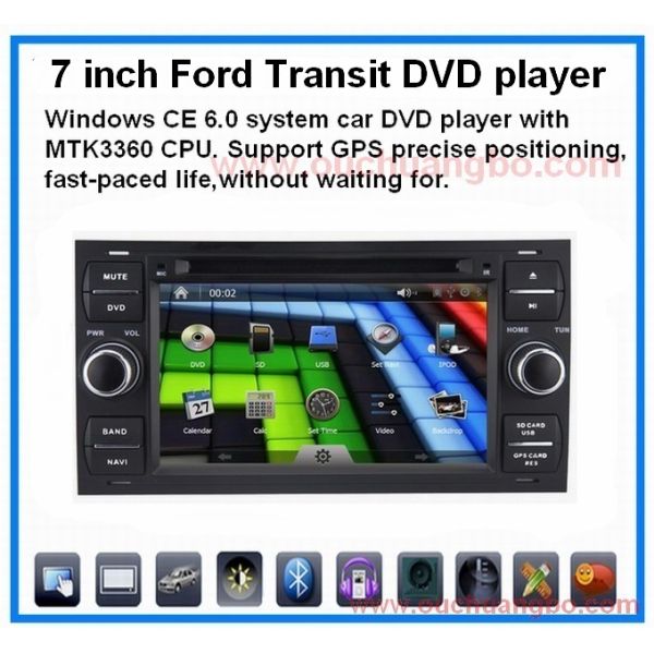 Ford Transit /Foucs car radio with gps navigation radio ipod bluetooth CD player OCB-8629