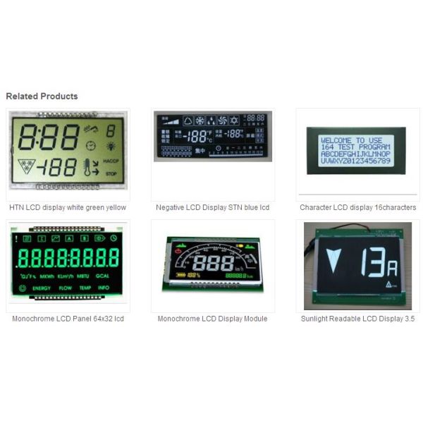 Wide Viewing Angle LCD Display TAB Solution High Contrast Monochrome FSTN Positive 240x64 Lcd Display