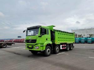 China 9.5T SHACMAN H3000 Dump Truck 8x4 430 EuroV Green Dumper Truck MAN Axles  2*16T wholesale