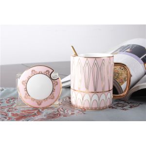 China Reusable OEM 4pcs 11oz Fine Porcelain Coffee Mugs Set wholesale