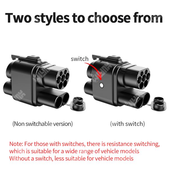 Olink Brand-new upgrade Adapter Ccs2 to Ccs1 Dc Fast Ev Charger 250a CCS 2 to CCS 1 Ev Connector for Electric Car
