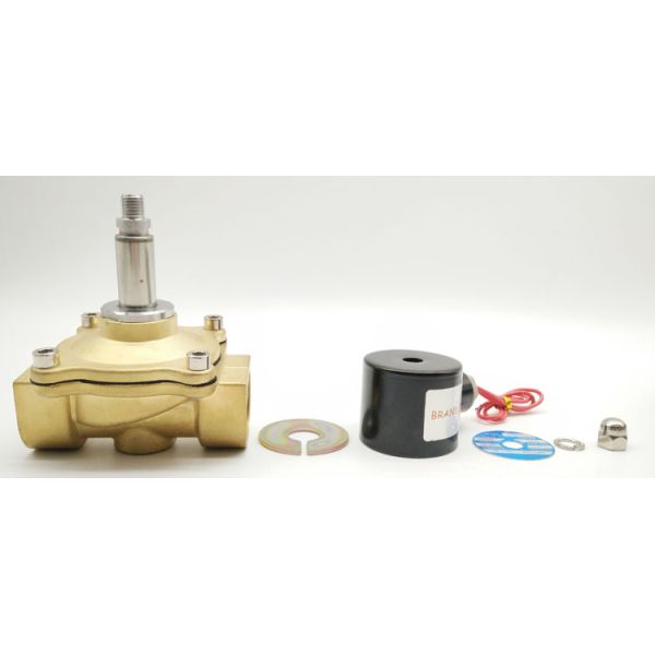 2W250-25 Brass Body G1" Inch Operated Normal Close Pneumatic Solenoid Valve DN25